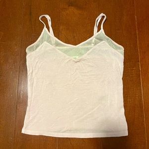 Light Pink Garage Mesh Tank Top